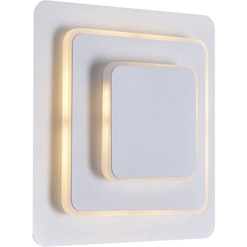 Private I LED 9 inch Matte White Wall Sconce Wall Light