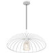 Valencia 1 Light 24 inch Texture White Pendant Ceiling Light in Textured White