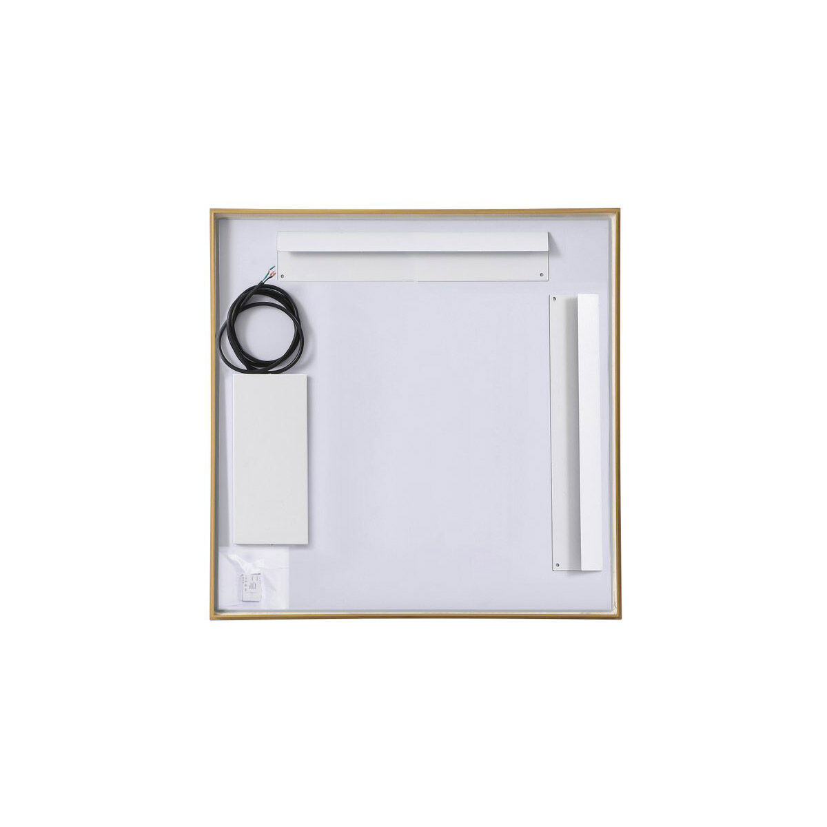 Pier 36 X 27 inch Brass LED Mirror