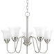 Cady 5 Light 23 inch Brushed Nickel Chandelier Ceiling Light