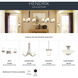 Hendrik 4 Light 34 inch Brushed Nickel Wall Mt Bath 4 Arm Wall Light in Satin Etched Cased Opal