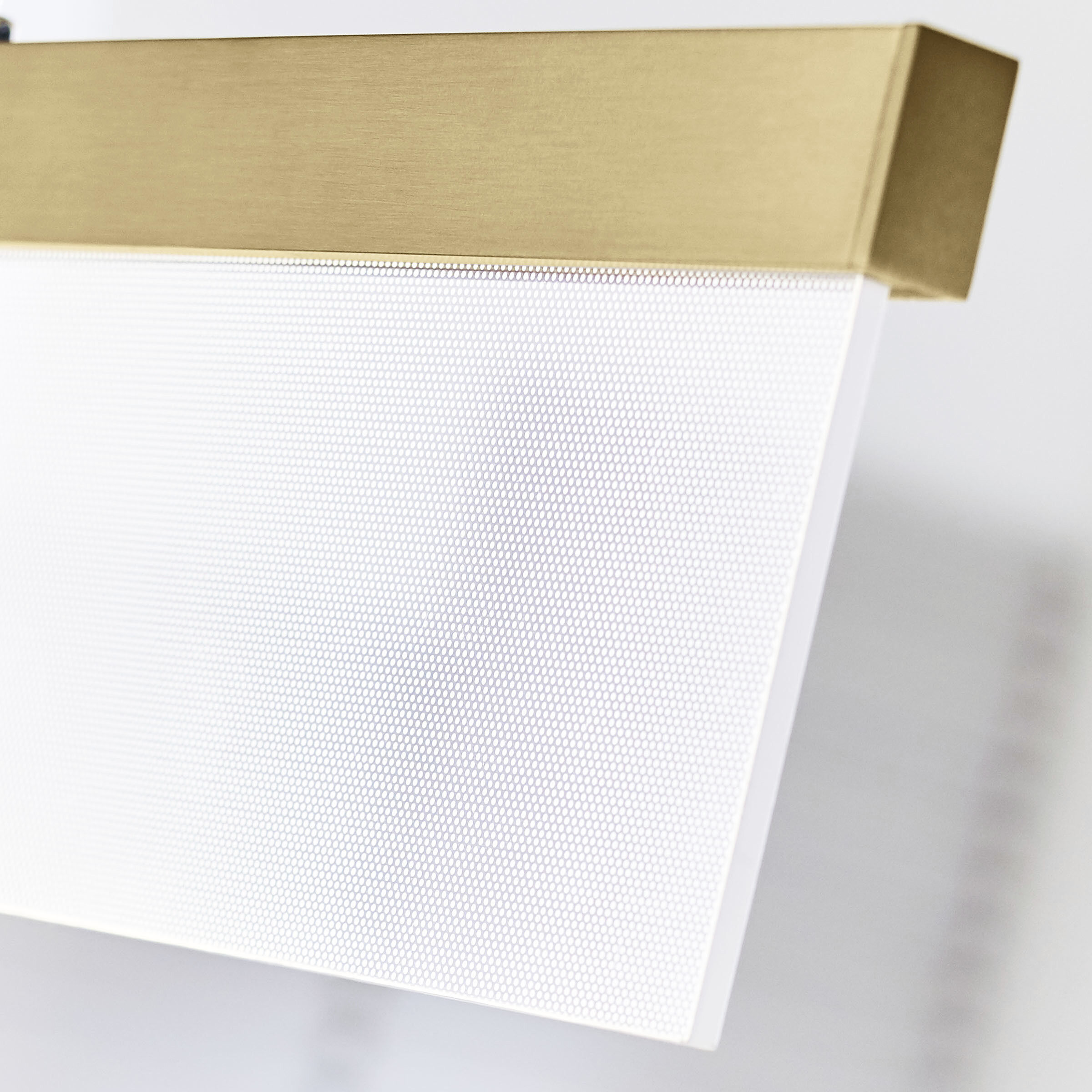 Sean Lavin Sweep LED 58 inch Aged Brass Linear Suspension Ceiling Light, Integrated LED