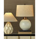 Olano 27.75 inch 150 watt Off-White/Metallic Gold Table Lamp Portable Light