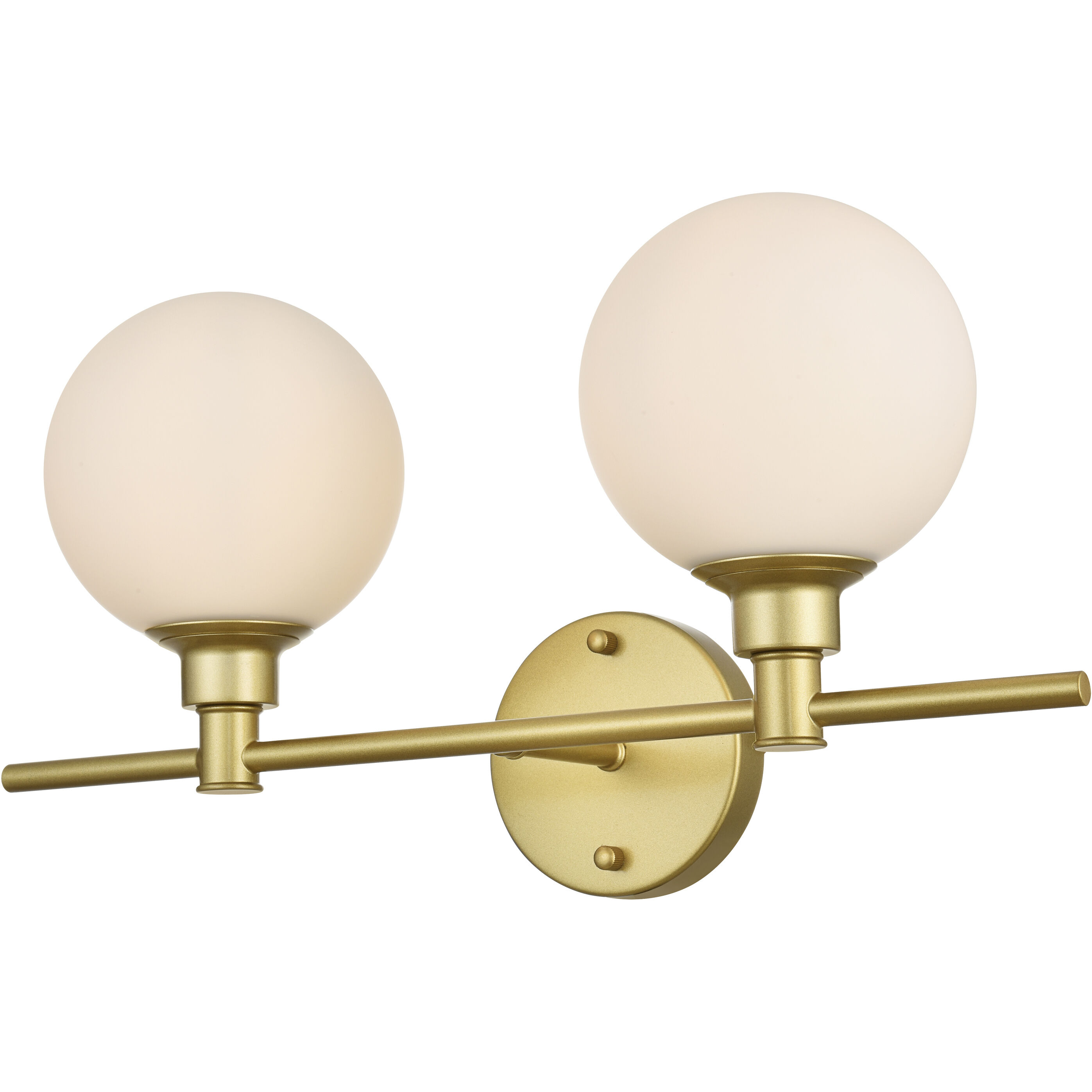 Cordelia 2 Light 19 inch Brass Bath Sconce Wall Light