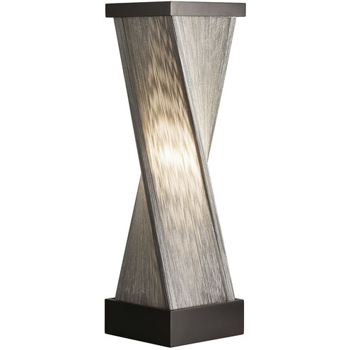 Torque 24 inch 40 watt Satin Nickel and Espresso Table Lamp Portable Light