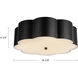 Alora Mood Blossom 3 Light 14.13 inch Brushed Gold Flush Mount Ceiling Light