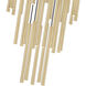 Forest LED 36 inch Modern Gold Chandelier Ceiling Light