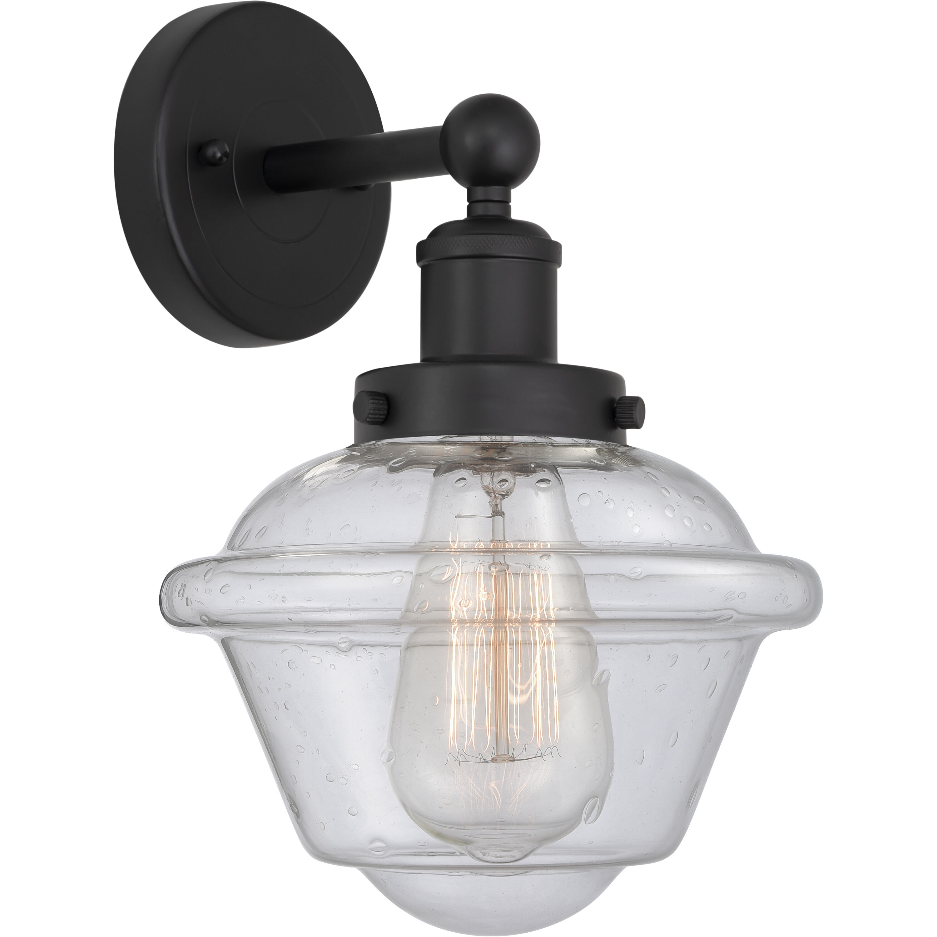 Oxford 1 Light 6.5 inch Matte Black Sconce Wall Light