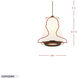 Desert Flyer 3 Light 16 inch Satin Brass with Medium Walnut Foyer Pendant Ceiling Light