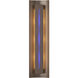 Gallery 3 Light 7.1 inch Bronze ADA Sconce Wall Light in Blue