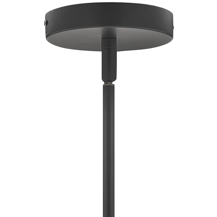 Ziggy 1 Light 12 inch Black Indoor Pendant Ceiling Light in Clear