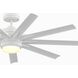 Odyn Custom Matte White Fan Motor, Blades Sold Separately