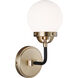 Ian K. Fowler Cafe 1 Light 5.25 inch Satin Brass Wall Bath Fixture Wall Light