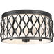 Harden 4 Light 16.25 inch Matte Black Flush mount Ceiling Light