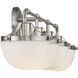 Meredith 4 Light 33 inch Satin Nickel Bathroom Vanity Light Wall Light, Lighting One (Open)