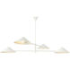 Alora Mood Ashford 4 Light 57.5 inch Antique White Chandelier Ceiling Light