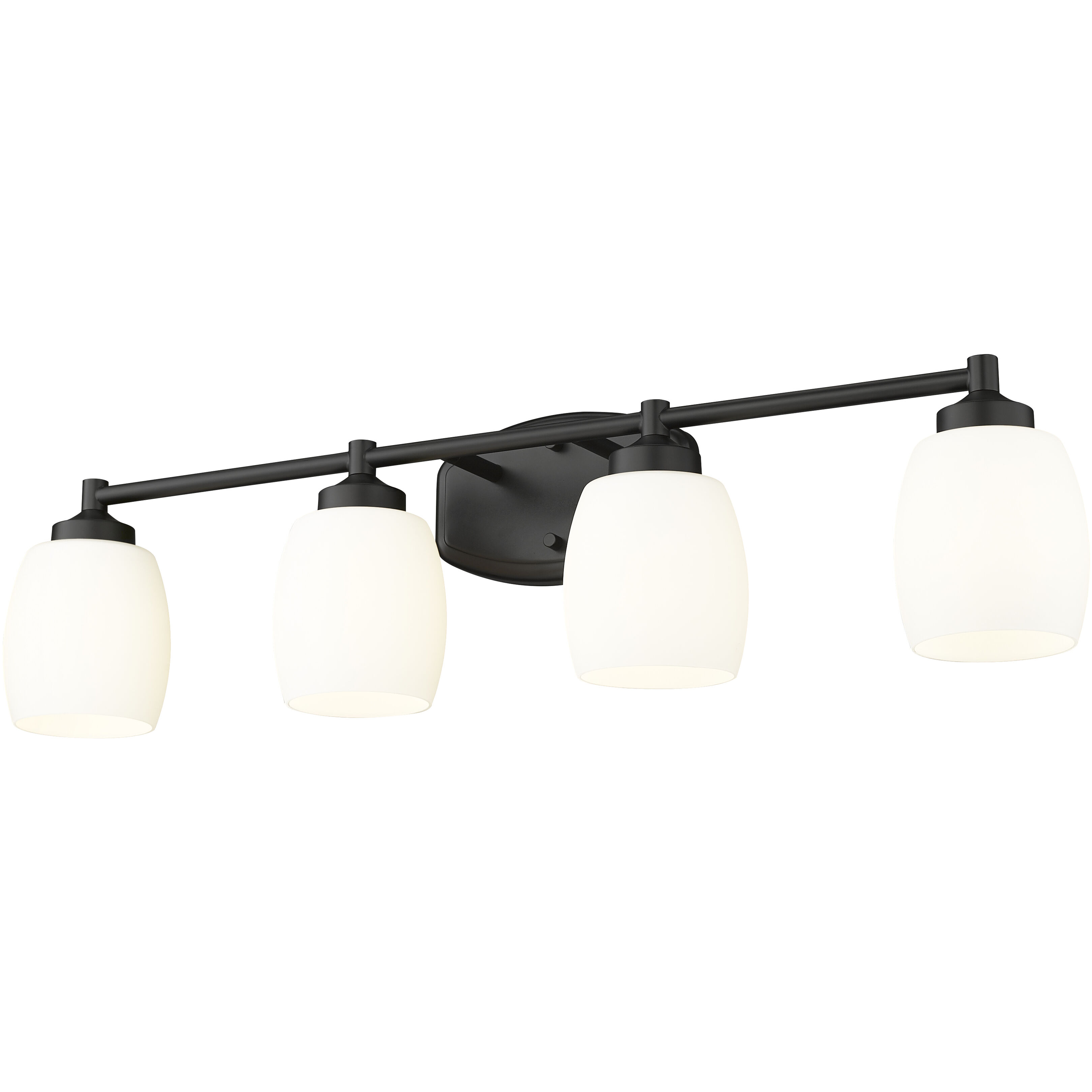 Kendrick 4 Light 31.25 inch Matte Black Bath Vanity Light Wall Light