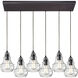 Menlow Park 6 Light 30 inch Oil Rubbed Bronze Multi Pendant Ceiling Light