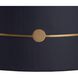 Asteria 17.5 inch Night Sky and Antique Brass Accent Table