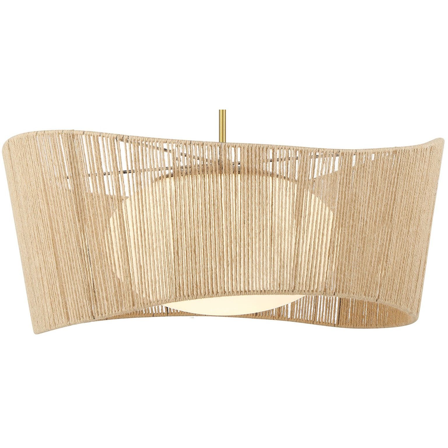 Key Largo 1 Light 28 inch Soft Brass Pendant Ceiling Light