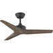 Chisel 44 inch Matte Black with Walnut Blades Fan