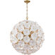 Esme 12 Light 28 inch Aged Brass Chandelier Ceiling Light