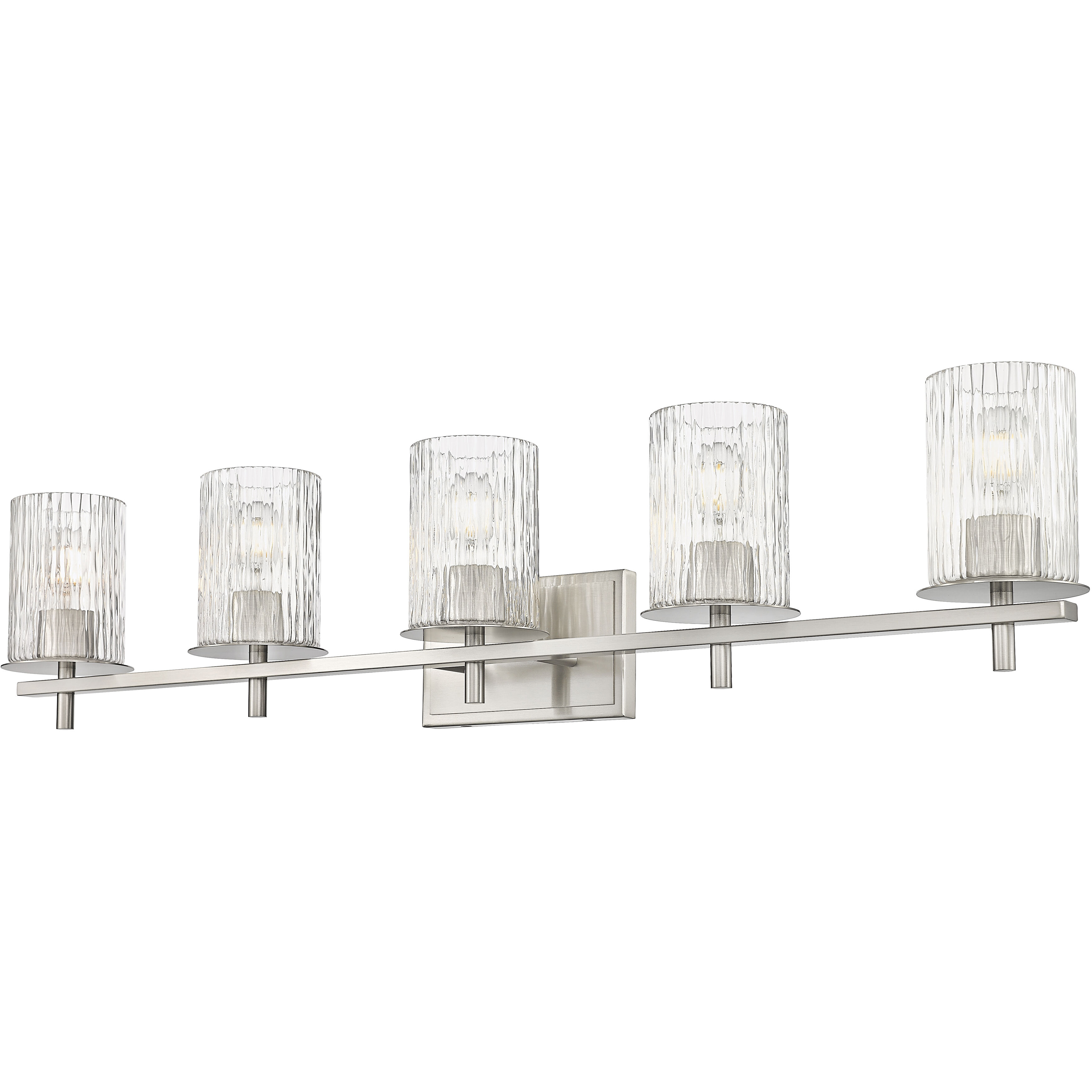 Grayson 5 Light 40 inch Brushed Nickel Vanity Wall Light