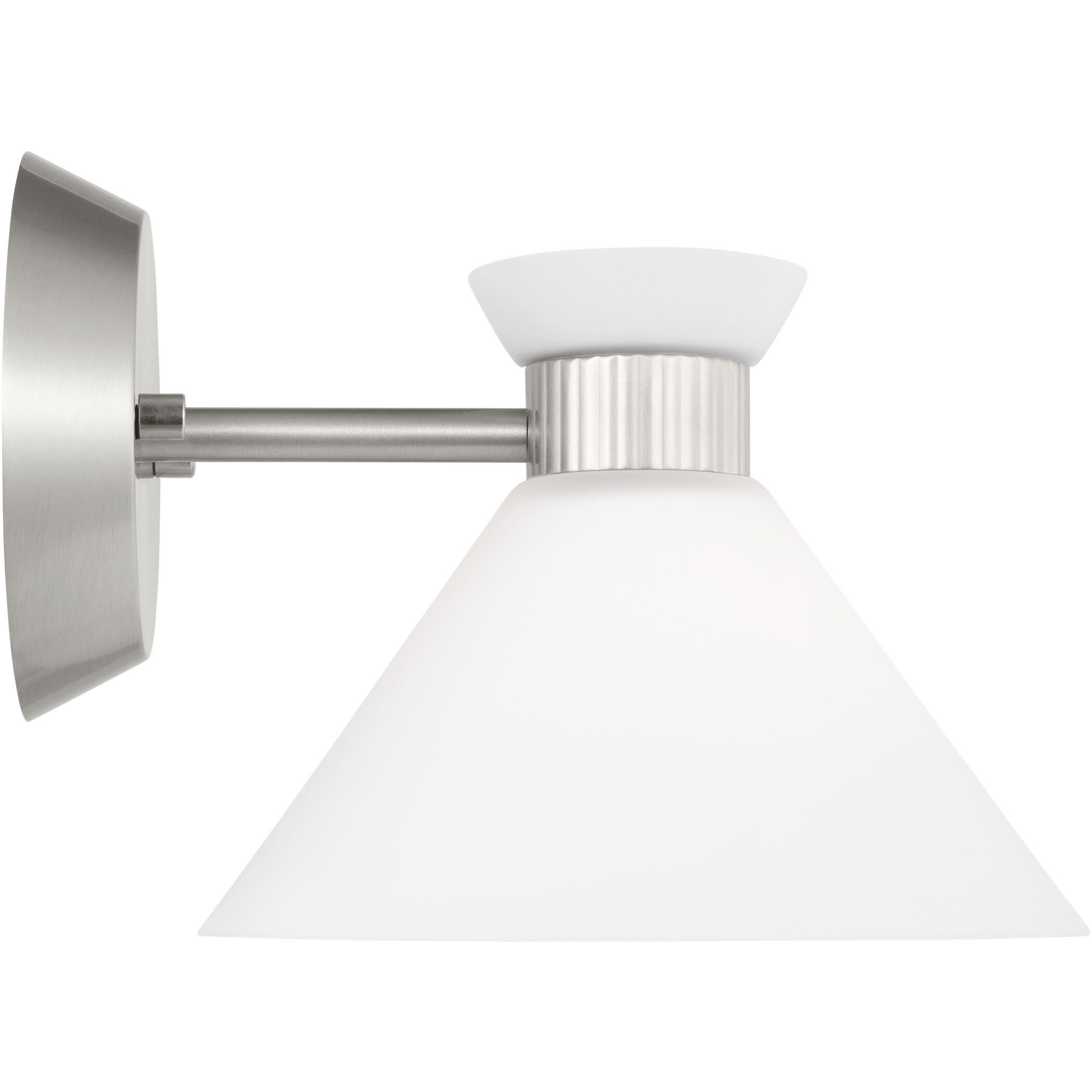 Drew & Jonathan Belcarra Sconce Wall Light in Brushed Steel