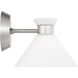 Drew & Jonathan Belcarra 1 Light 7.5 inch Brushed Steel Sconce Wall Light