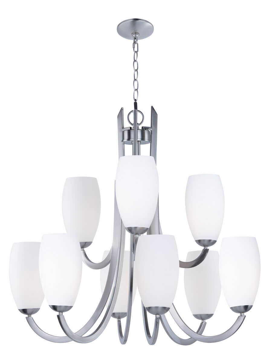 Taylor 9 Light 31.5 inch Satin Nickel Chandelier Ceiling Light