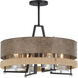 Silver Creek 4 Light 20 inch Stone Grey/Coal/Brushed Nickel Convertible Pendant Ceiling Light