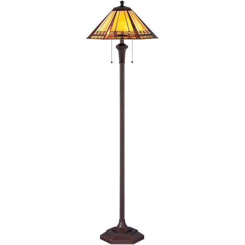 Arden 60 inch 100 watt Bronze Floor Lamp Portable Light in Russet, Naturals