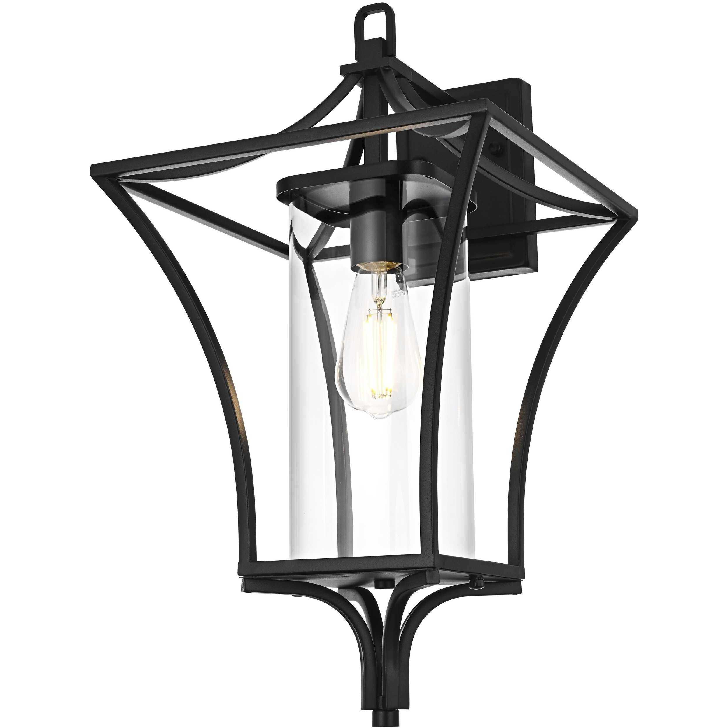 Belgrade 1 Light 21 inch Black Outdoor Wall Sconce