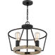 Brockton 4 Light 18 inch Grey Ash Pendant Ceiling Light