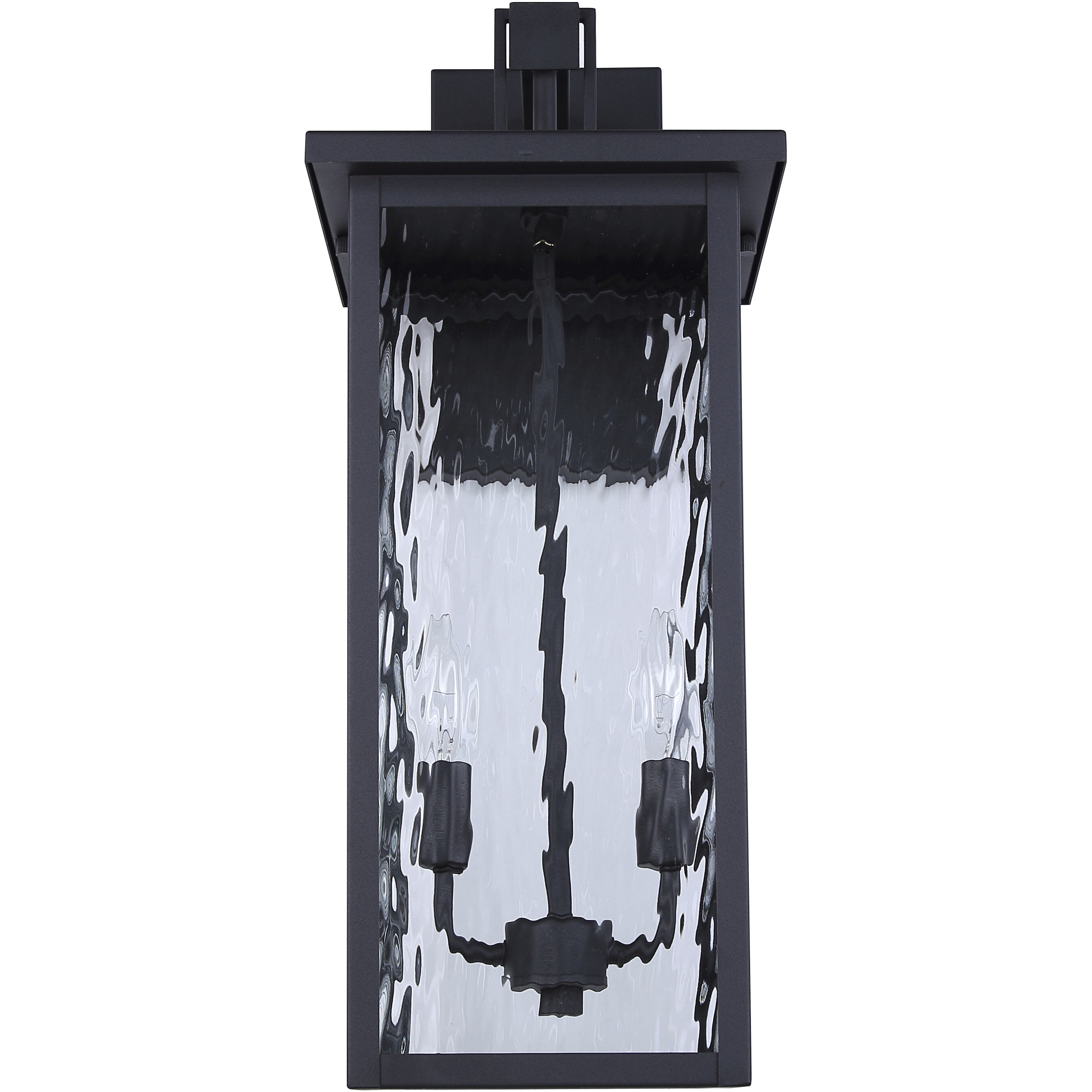 Shana 2 Light 22 inch Black Outdoor Wall Lantern