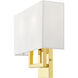 Pierson 2 Light 13 inch Polished Brass ADA ADA Wall Sconce Wall Light
