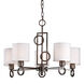 Signature 5 Light 23.25 inch Antique Bronze Chandelier Ceiling Light