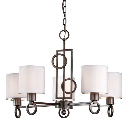 Signature 5 Light 23.25 inch Antique Bronze Chandelier Ceiling Light