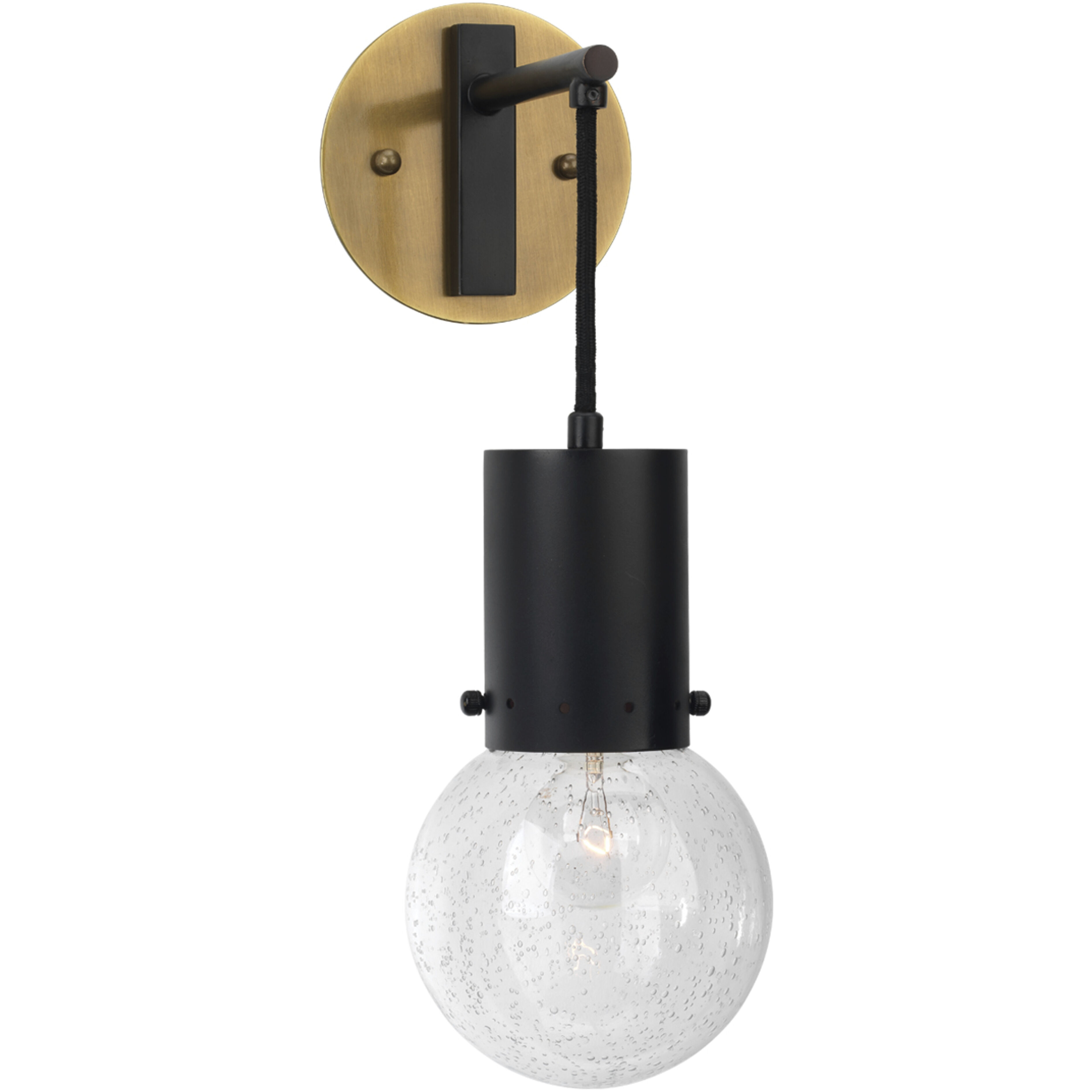 Strada 1 Light 5 inch Oil Rubbed Bronze / Antique Brass Pendant Sconce Wall Light