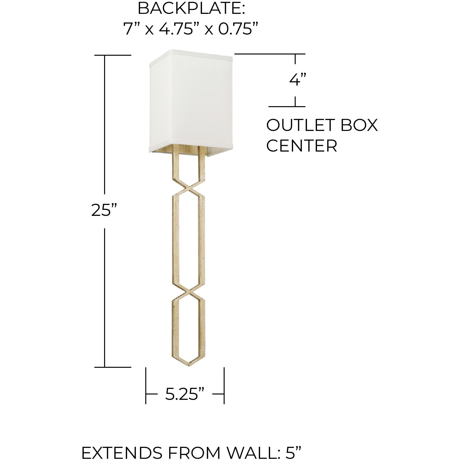 Opal 1 Light 5.25 inch Winter Gold Sconce Wall Light