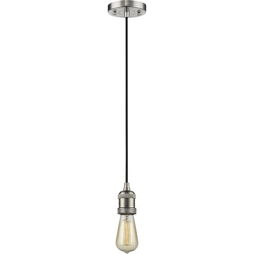 Franklin Restoration Bare Bulb LED 2 inch Brushed Satin Nickel Mini Pendant Ceiling Light