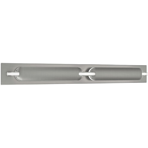 Spectacle LED 24 inch Brushed Nickel Bath Vanity & Wall Light in 4000K, dweLED