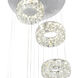 Madeline LED 24 inch Chrome Down Chandelier Ceiling Light
