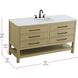 Karson 60 X 34 inch Honey Brown Bathroom Vanity Cabinet