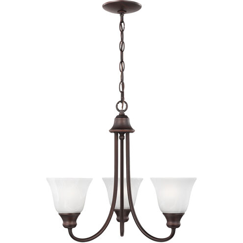 Windgate 3 Light 20.25 inch Bronze Chandelier Ceiling Light