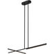 Shift LED 48.13 inch Black Linear Pendant Ceiling Light