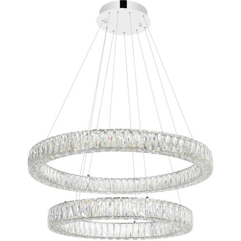 Madeline LED 32 inch Chrome Down Chandelier Ceiling Light