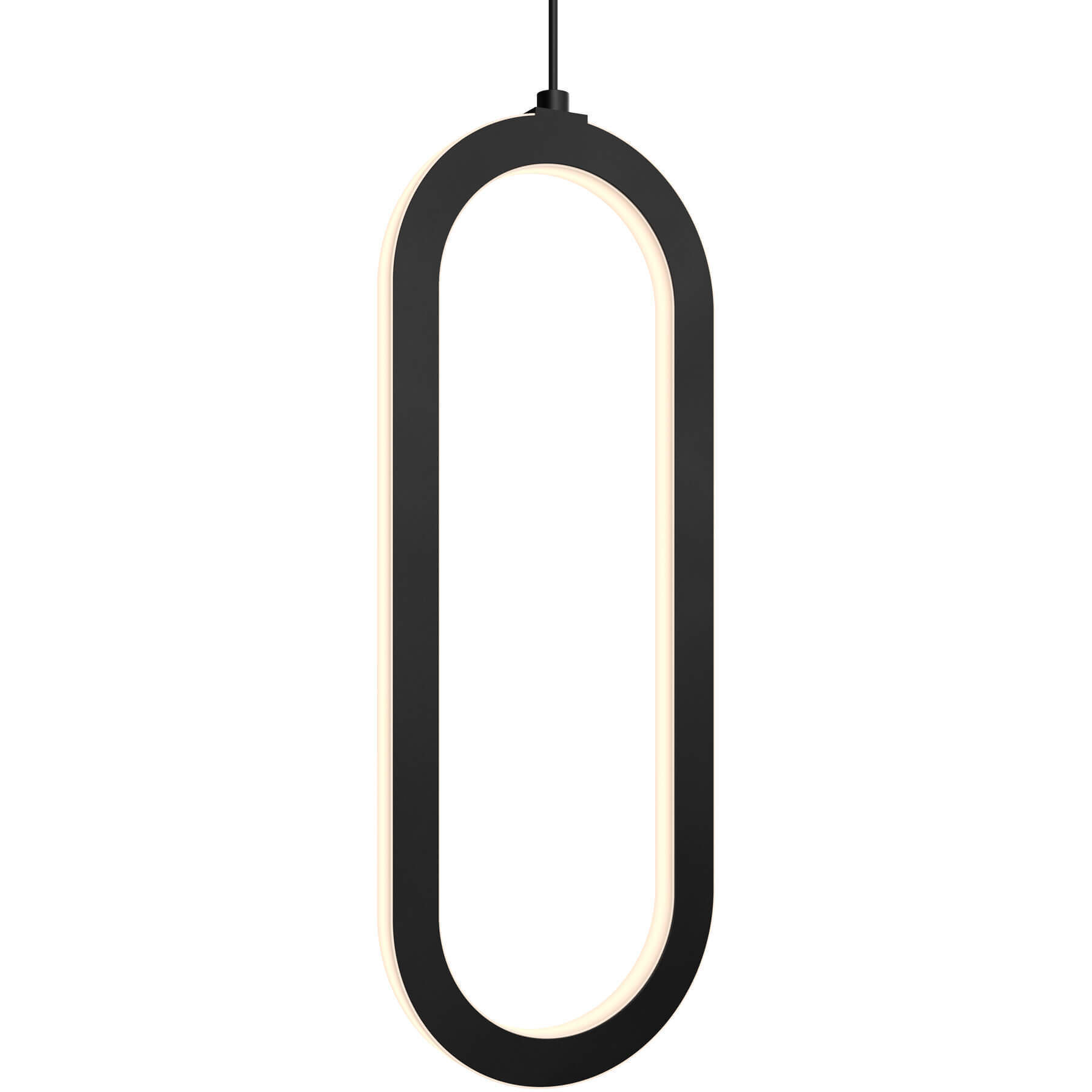 Atom 1 Light 6.1 inch Black Pendant Ceiling Light, Vertical