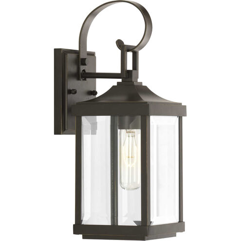 Caelum 1 Light 15 inch Antique Bronze Outdoor Wall Lantern, Small, Design Series