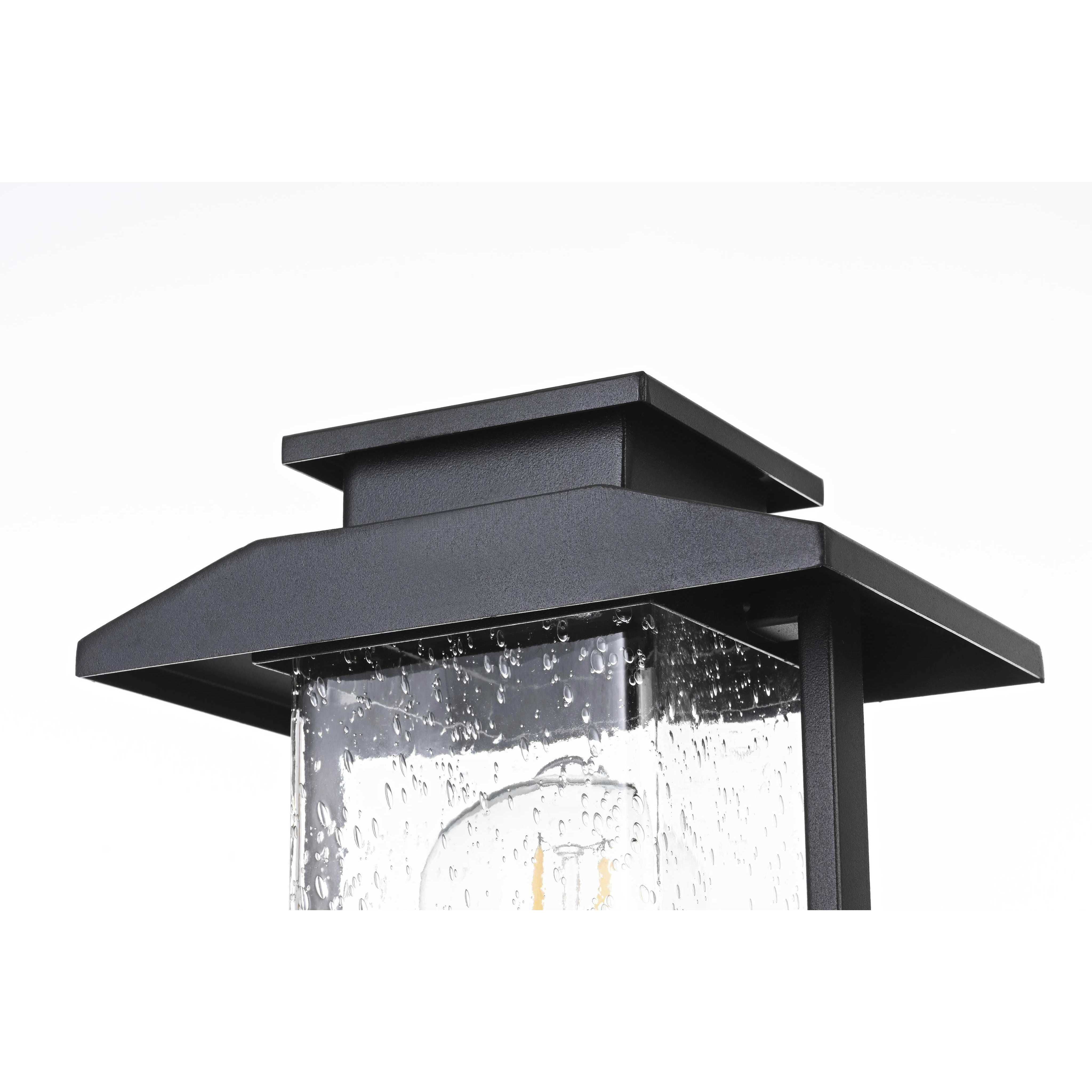 Tioga 1 Light 15 inch Black Outdoor Post Light